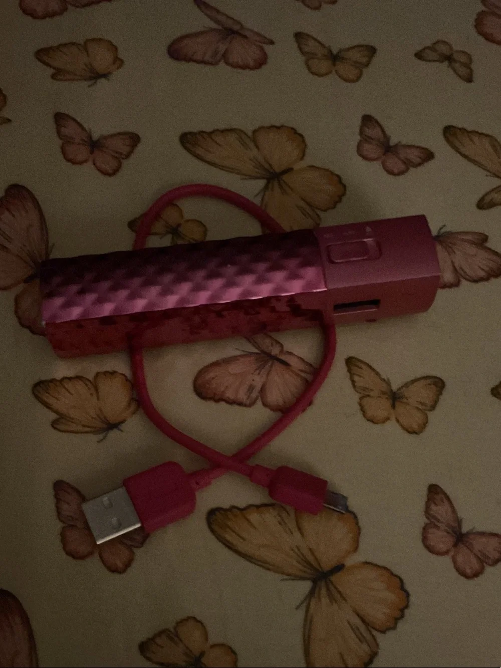 Halo Pink Portable USB Power Bank Charger with Micro-USB Cable